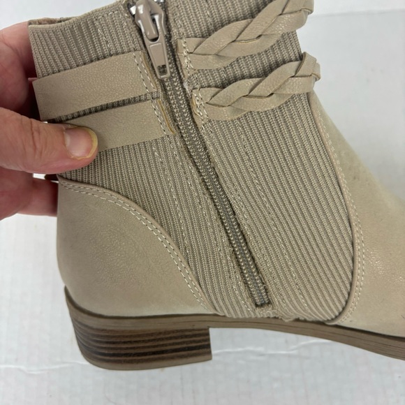 Blowfish tan sueded ankle boots with braided strap accents-Woman’s 8.5 - Picture 7 of 11